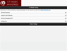 Tablet Screenshot of m.ctimusic.org